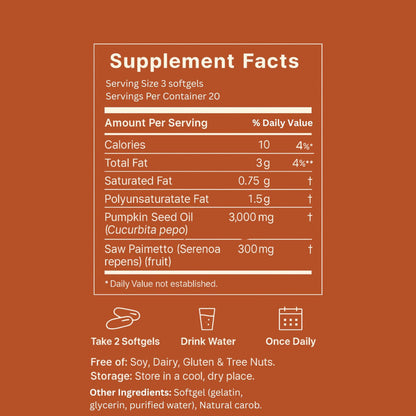 Auvine Pumpkin Seed Oil Softgels